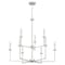 Quoizel Prescott Chandelier 9 Lights Brushed Nickel PRC5232BN - alternate 2